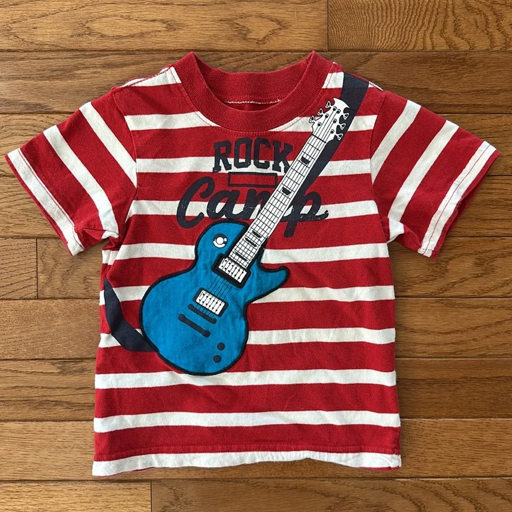 🦖🎸CHILDREN’s PLACE old navy tee shirt bundle 18-24 months dinosaur boys euc